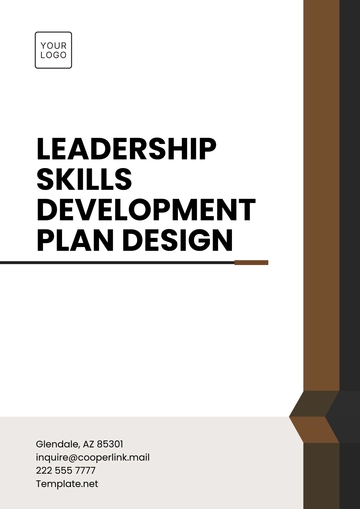 Free Leadership Skills Development Plan Design Template to Edit Online