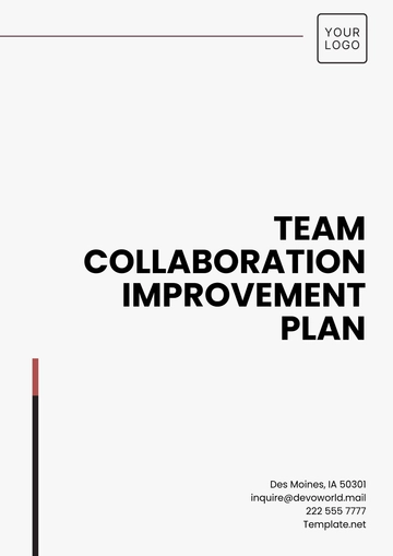 Free Team Collaboration Improvement Plan Template to Edit Online Free Team Collaboration Improvement Plan Template to Edit Online