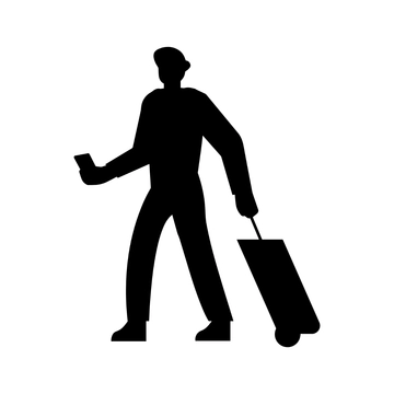 Free Travel Silhouette Clipart to Edit Online