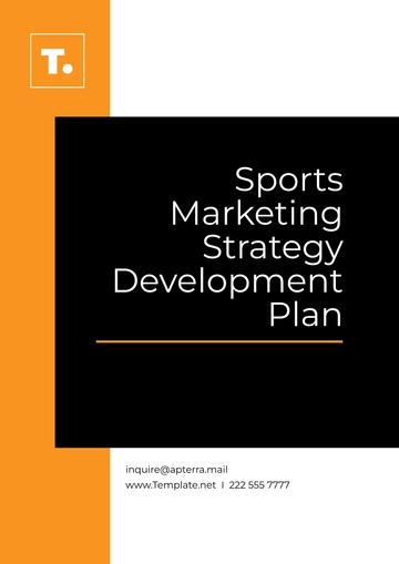 Free Sports Marketing Strategy Development Plan Template to Edit Online