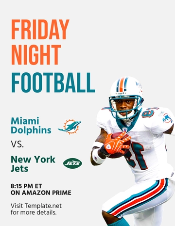 Free Friday Night Football Template to Edit Online