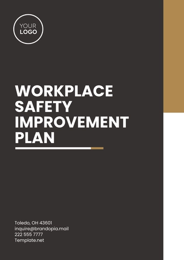 Free Workplace Safety Improvement Plan Template to Edit Online