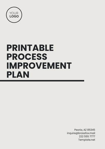 Free Printable Process Improvement Plan Template to Edit Online Free Printable Process Improvement Plan Template to Edit Online