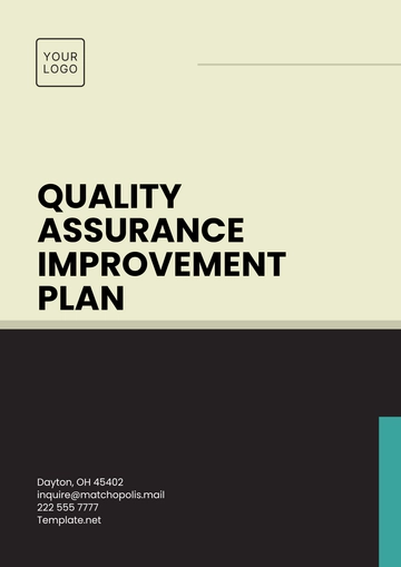 Free Quality Assurance Improvement Plan Template to Edit Online