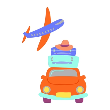 Free Colorful Travel Clipart to Edit Online
