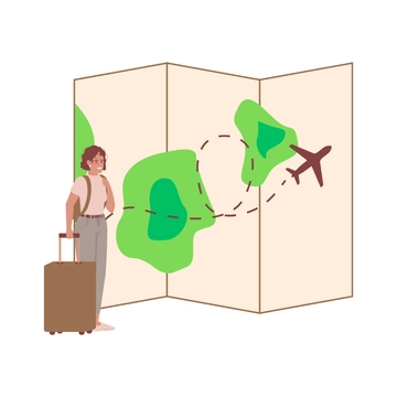Free Map Travel Clipart to Edit Online