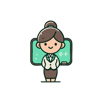 Free Simple Teacher Clipart to Edit Online