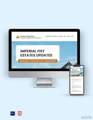 Real Estate Agent Newsletter Template