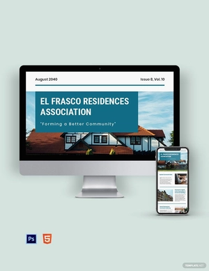 Homeowners Association Newsletter Template