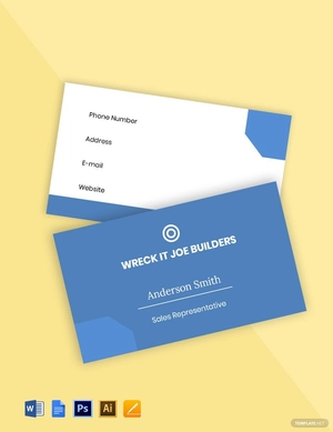 Flat Real Estate Business Card Template