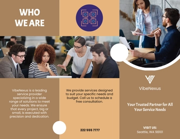 Free Agency Brochure Template to Edit Online