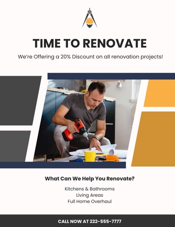 Free Architect Promotional Flyer Template to Edit Online