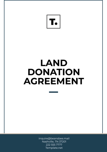 Free Land Donation Agreement Template to Edit Online