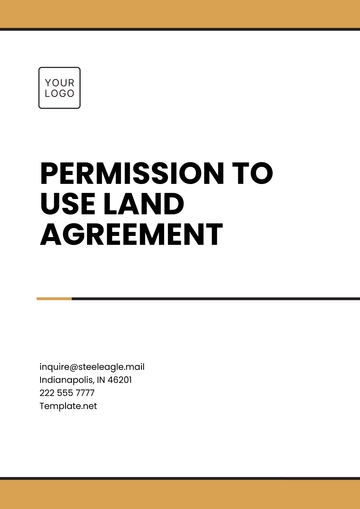 Free Permission to Use Land Agreement Template to Edit Online