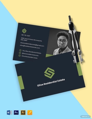 Real Estate Salesperson Business Card Template
