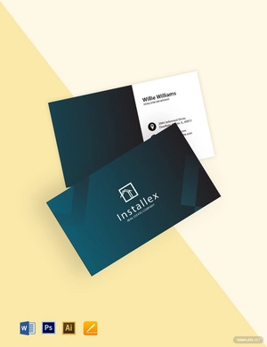 Real Estate Developer Business Card Template