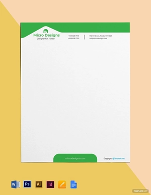 Simple Real Estate Letterhead Template
