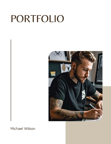 Free Elegant Portfolio Template to Edit Online