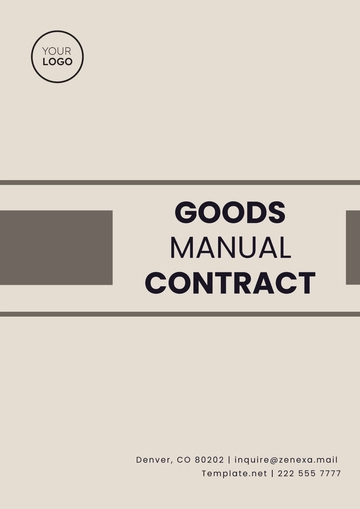 Free Goods Supply Contract Template to Edit Online