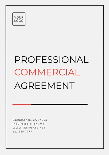Free Professional Supply Chain Agreement Template to Edit Online