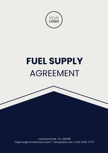 Free Fuel Supply Agreement Template to Edit Online