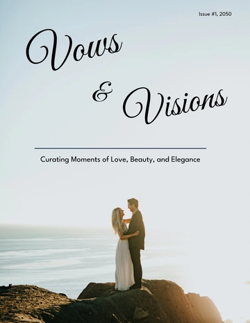 Free Wedding Magazine Template to Edit Online