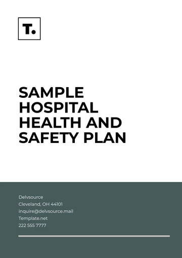Free Sample Hospital Health and Safety Plan Template to Edit Online