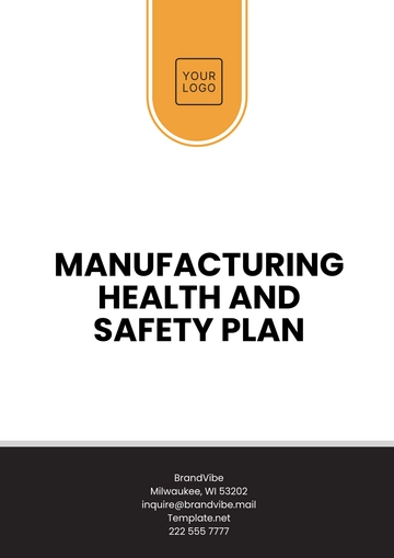 Free Manufacturing Health and Safety Plan Template to Edit Online