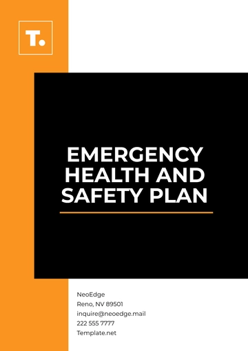 Free Emergency Health and Safety Plan Format Template to Edit Online