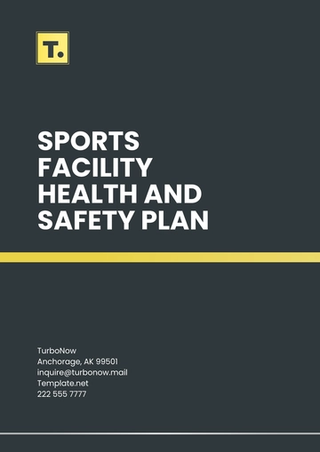 Free Sports Facility Health and Safety Plan Template to Edit Online