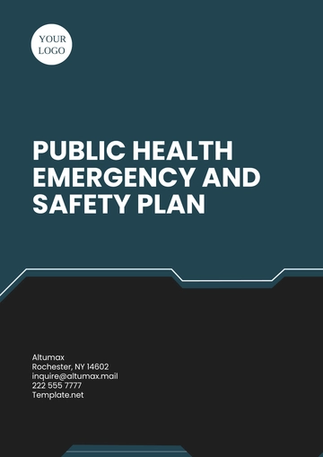 Free Public Health Emergency and Safety  Plan Template to Edit Online