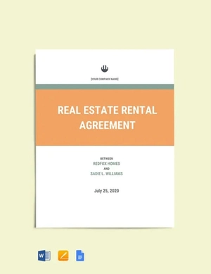 Rental Home Agreement Template