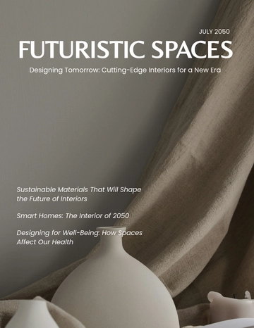 Free Interior Design Magazine Template to Edit Online