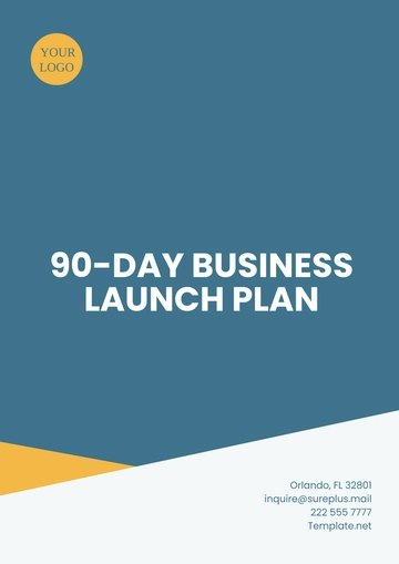 Free 90-Day Business Launch Plan Template to Edit Online