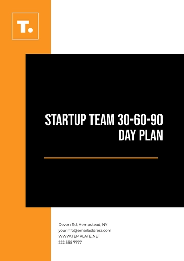 Free Startup Team 30-60-90-Day Plan Template to Edit Online