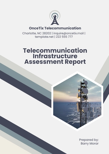 Free Telecommunication Infrastructure Assessment Report Template to Edit Online