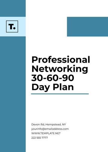 Free Professional Networking 30-60-90-Day Plan Template to Edit Online