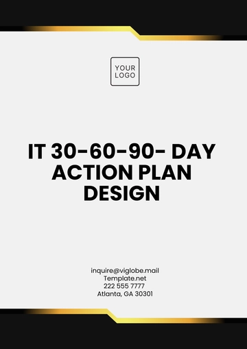 Free IT 30-60-90-Day Action Plan Design Template to Edit Online