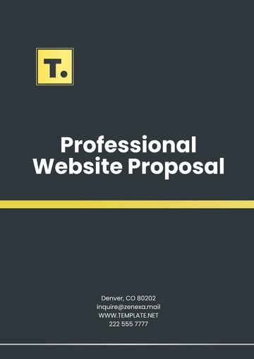 Free Professional Website Proposal Template to Edit Online