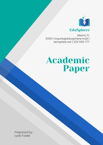 Free Academic Paper Template to Edit Online