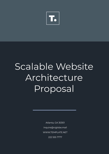 Free Scalable Website Architecture Proposal Template to Edit Online