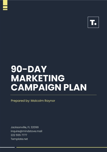 Free 90-Day Marketing Campaign Plan Template to Edit Online