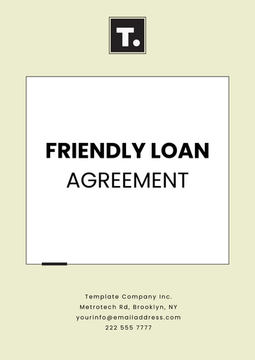 Free Friendly Loan Agreement Template to Edit Online