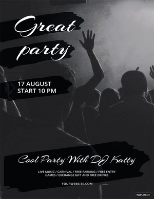 Black and White Flyer Template