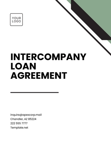 Free Intercompany Loan Agreement Template to Edit Online