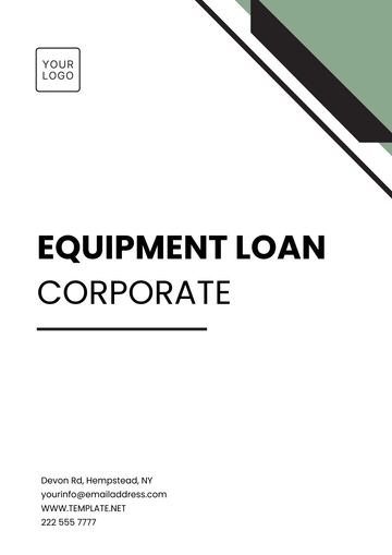 Free Equipment Loan Agreement Template to Edit Online