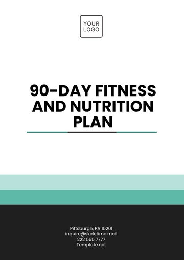 Free 90-Day Fitness and Nutrition Plan Template to Edit Online