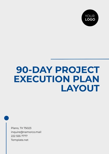 Free 90-Day Project Execution Plan Layout Template to Edit Online