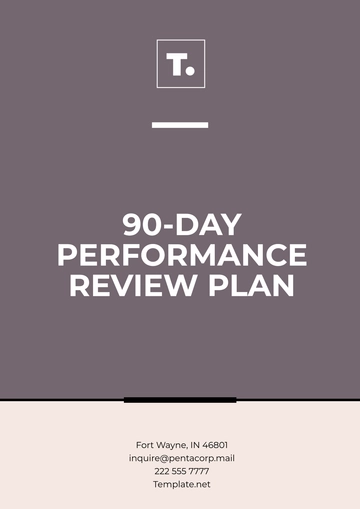 Free 90-Day Performance Review Plan Template to Edit Online