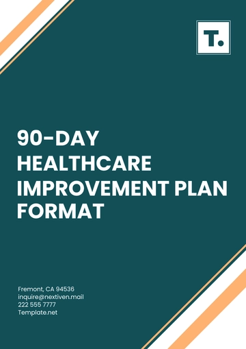 Free 90-Day Healthcare Improvement Plan Format Template to Edit Online